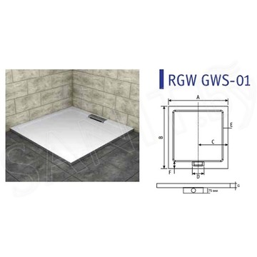 Душевой поддон RGW GWS-01