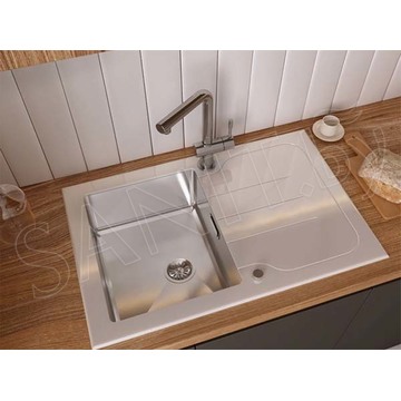 Кухонная мойка ZorG GS 6250 white / GS 7850 white