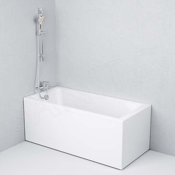 Акриловая ванна AM.PM Gem с душевой шторкой W90BS-080-140CT и каркасом