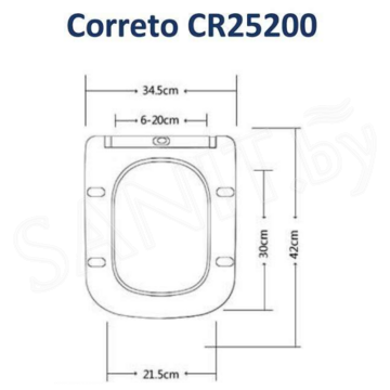 Подвесной унитаз Taliente Coretto CR25200