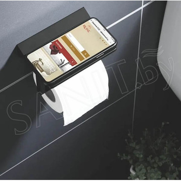 Комплект инсталляции Berges Novum 525 c кнопкой L5 Soft Touch, унитазом Roxen Porto 530155-01, смесителем Shevanik S127H и держателем для туалетной бумаги Rose RG1605H