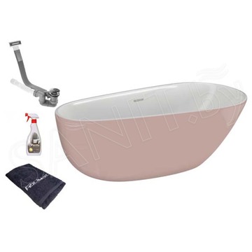Акриловая ванна Polimat Shila розовая