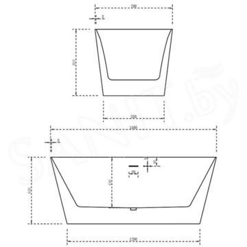 Акриловая ванна Abber AB9222-1.5