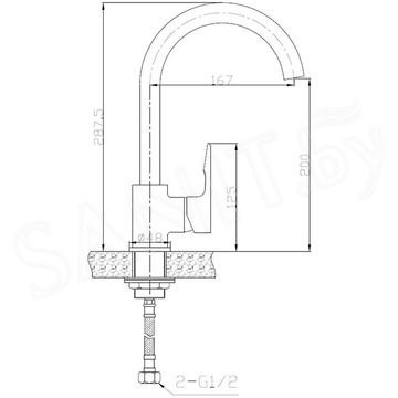 Смеситель для кухонной мойки AV Engineering AVFOB4-A315-205