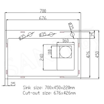 Кухонная мойка Stellar S7045NB-A Decor с доской