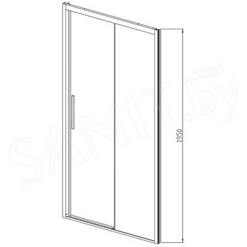 Душевая дверь Vincea Soft VDS-3SO прозрачная