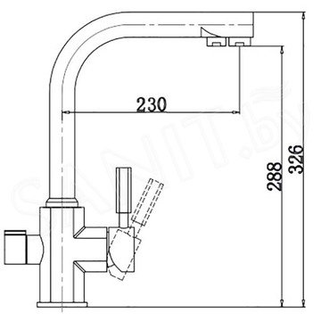 Смеситель для кухонной мойки Kaiser Decor 40144-10 под фильтр