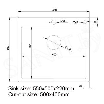 Кухонная мойка Stellar Evier E5550S / E6050S / E6550S / E7050S с коландером и дозатором
