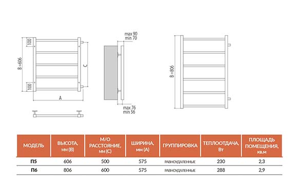 Polotencesushitel Terminus Vega Bokovoe Podklyuchenie 50h60 5 Perekladin 1 Dyujm 50h80 6 Perekladin 1 Dyujm Kupit V Minske Ceny Foto Opisanie Otzyvy
