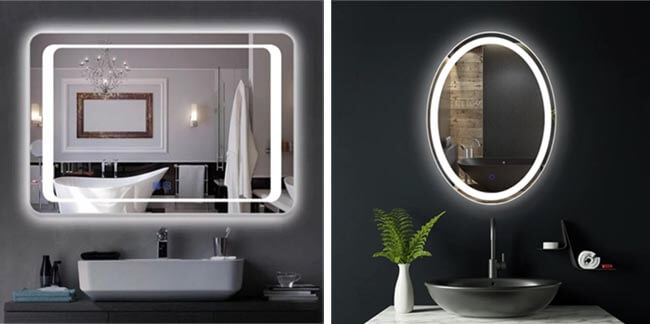 Зеркало в ванную с подсветкой и антизапотеванием сенсор