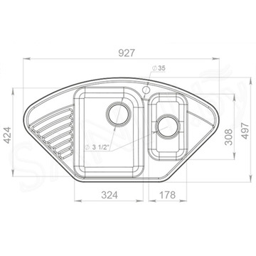 Кухонная мойка GranFest QUARZ Z-14