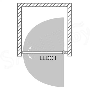 Душевая дверь Roth (Roltechnik) Lega Line LLDO1