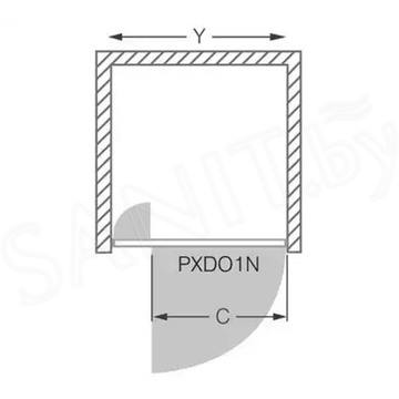 Душевая дверь Roth (Roltechnik) Proxima Line PXDO1N
