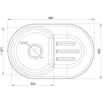 Кухонная мойка GranFest SMART 685L