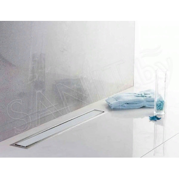 Душевой лоток Pestan Confluo Premium Line White Glass 2 в 1 (хром + белое стекло)