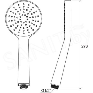 Душевая лейка Ravak Flat S 960.00