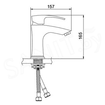 Смеситель для умывальника Gerhans K11014