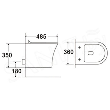 Подвесной унитаз Cerutti 2617E