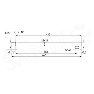 Кронштейн для верхнего душа Omnires RA11CR