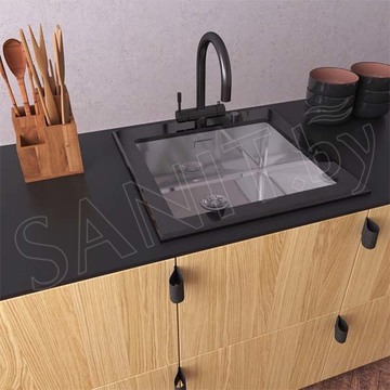 Кухонная мойка ZorG GS 5553 black
