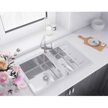 Кухонная мойка ZorG GS 7850-2 white