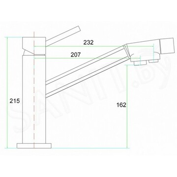 Смеситель для кухонной мойки Zorg Inox SZR 1283 Etis под фильтр