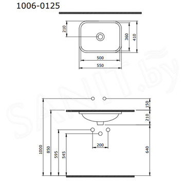 Умывальник Bocchi Scala Arch