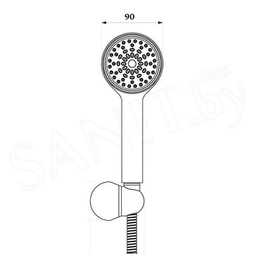 Душевая лейка со шлангом Lemark LM0801C