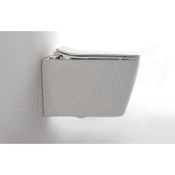 Подвесной унитаз CeramaLux NS5170 безободковый (с крышкой SoftClose)