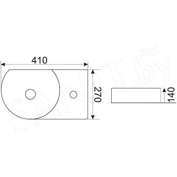 Умывальник CeramaLux 9273L / 9273R