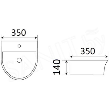 Умывальник CeramaLux 78370 / 78370A / 78370C