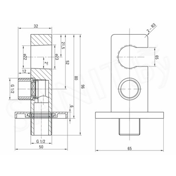 Шланговое подключение Deante Cascada NAC 053K