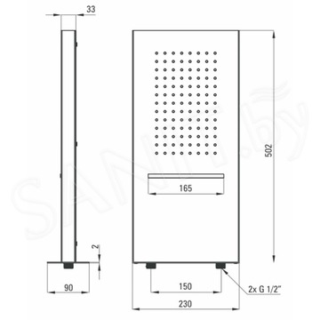 Верхний душ Deante Cascada Multibox NAC 092K