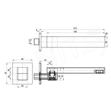 Излив для ванны Deante Cascada NAC 084K