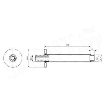 Кронштейн для верхнего душа Deante Cascada NAC 042K