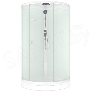 Душевая кабина Domani-Spa Simple 99 белая прозрачная