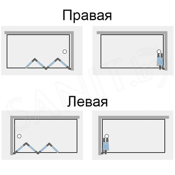 Душевая шторка на ванну Ambassador Bath Screens 16041110 / 16041111