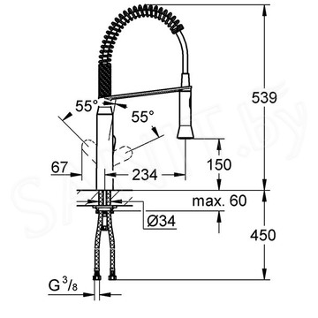 Смеситель для кухонной мойки Grohe K7 31379000