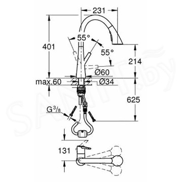 Смеситель для кухонной мойки Grohe Zedra New 32294002 / 32294DC2