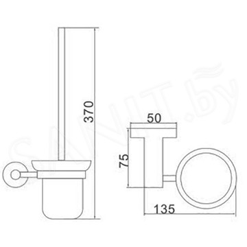 Ершик для унитаза Ledeme L71710