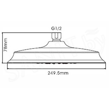 Верхний душ Ledeme M29