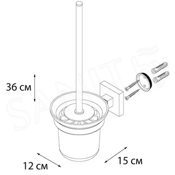 Ершик для унитаза Fixsen Metra FX-11113