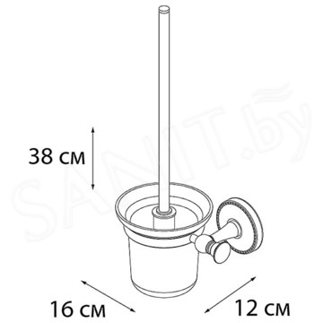 Ершик для унитаза Fixsen Adele FX-55013