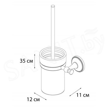 Ершик для унитаза Fixsen Alfa GR-9513