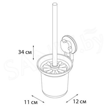 Ершик для унитаза Fixsen Element GR-3397