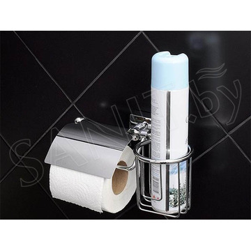 Держатель для туалетной бумаги Fixsen Kvadro FX-61309+10 с держателем для освежителя воздуха