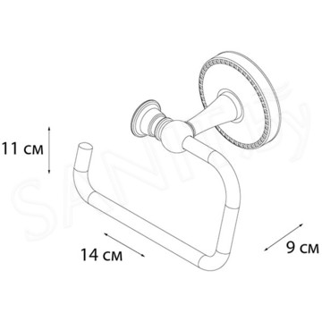 Держатель для туалетной бумаги Fixsen Adele FX-55010B