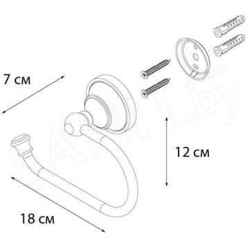 Держатель для туалетной бумаги Fixsen Bogema FX-78510A