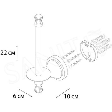 Держатель для туалетной бумаги Fixsen Crystal SF-35010D