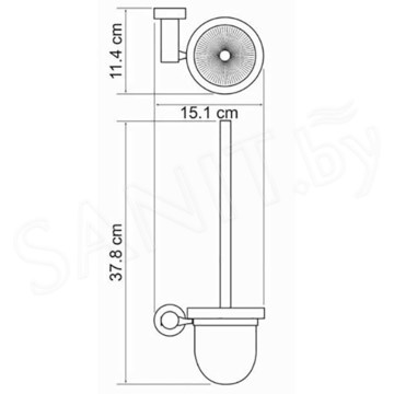 Ершик для унитаза Wasserkraft Donau K-9427